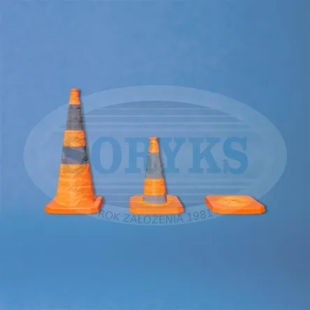 Pachołek składany odblaskowy 70 cm