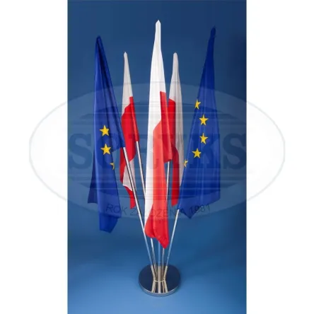 Stojak na flagi pięcioramienny